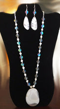 Load image into Gallery viewer, Ghost Agate Necklace and Earrings