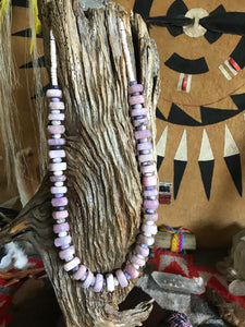 Chunky Kunzite and Charoite Necklace