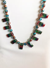 Load image into Gallery viewer, Fiery Ammolite Necklace and Earrings set