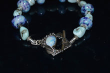 Load image into Gallery viewer, Sea and Sky Larimar Bracelet and Earrings Set
