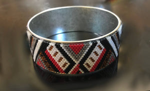 Tribal Beaded Bangle Bracelet